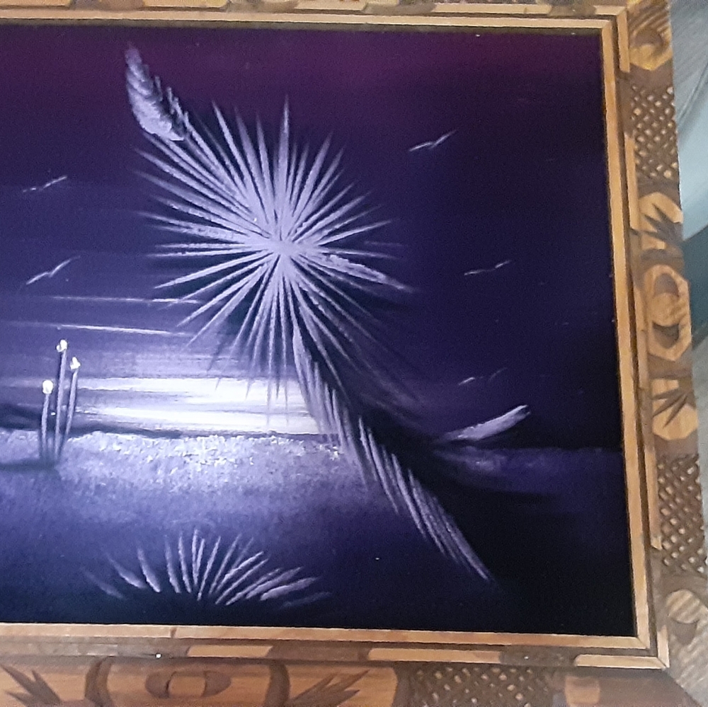 Uniquely Beautiful Vintage/Retro/Mid Cent Painting-custom frame